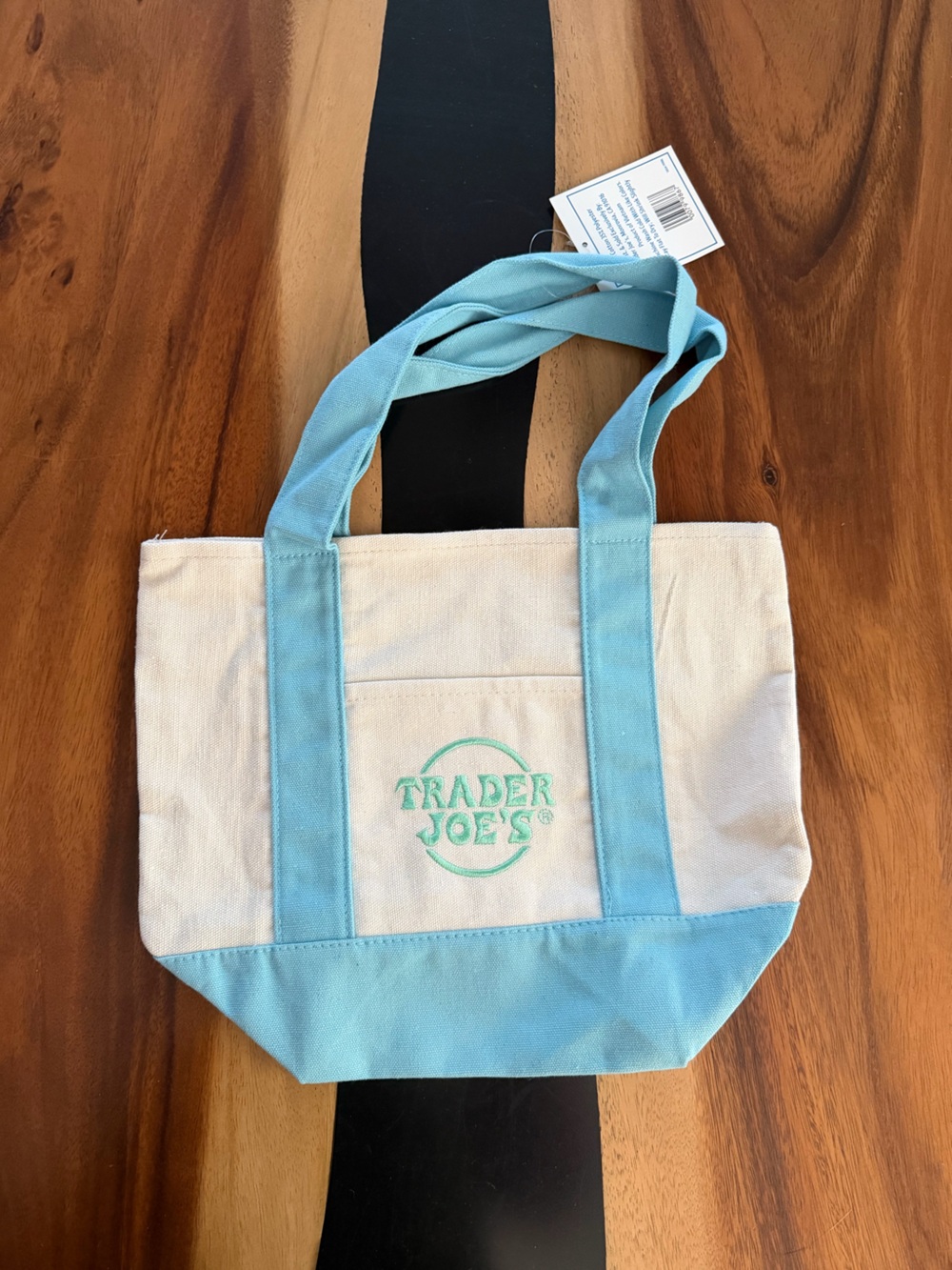 Trader Joe’s Mini Pastel Canvas Tote Bag